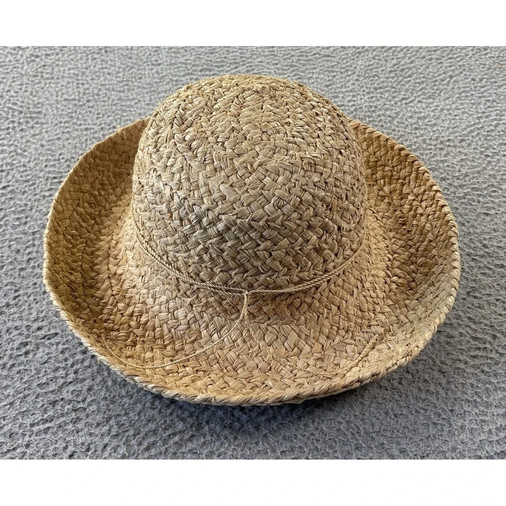 ORVIS Straw Hat Womens Fedora Bucket Brim Fishing Beach Hiking Sun Protection